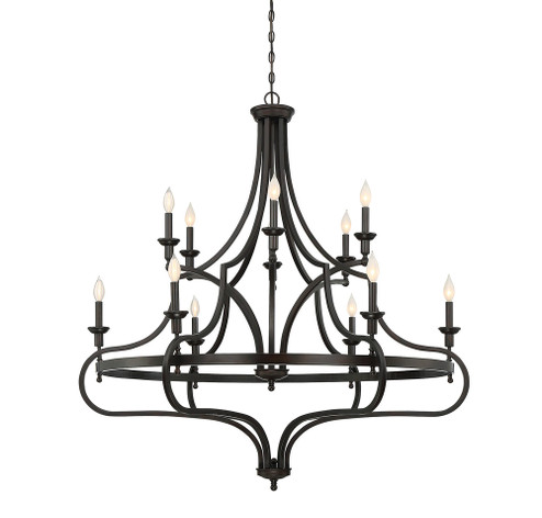 Shields 12-Light Chandelier in English Bronze (128|1-9084-12-13)