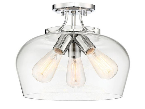 Octave 3-Light Ceiling Light in Polished Chrome (128|6-4035-3-11)