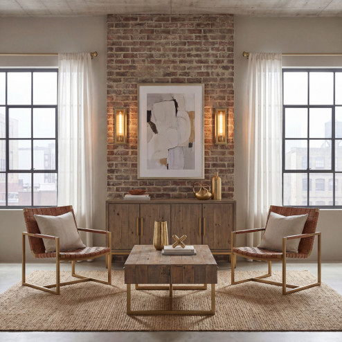 Clifton 1-Light Wall Sconce in Warm Brass (128|9-900-1-322)