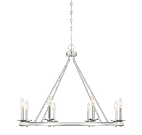 Middleton 8-Light Chandelier in Satin Nickel (128|1-308-8-SN)