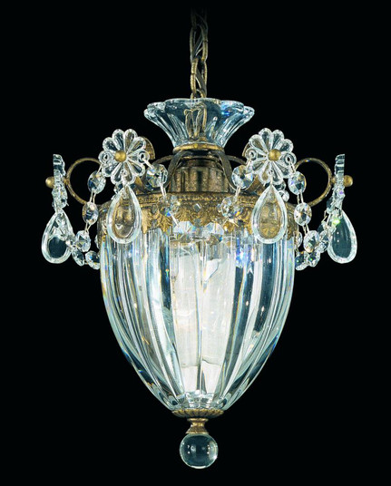 Bagatelle 1 Light 120V Mini Pendant in Etruscan Gold with Clear Heritage Handcut Crystal (168|1241-23)