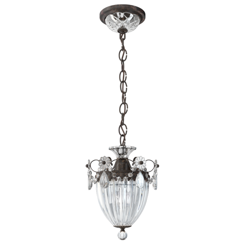 Bagatelle 1 Light 120V Mini Pendant in Heirloom Bronze with Clear Heritage Handcut Crystal (168|1241-76)