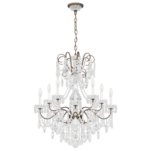 New Orleans 10 Light 120V Chandelier in Etruscan Gold with Clear Heritage Handcut Crystal (168|3657-23H)