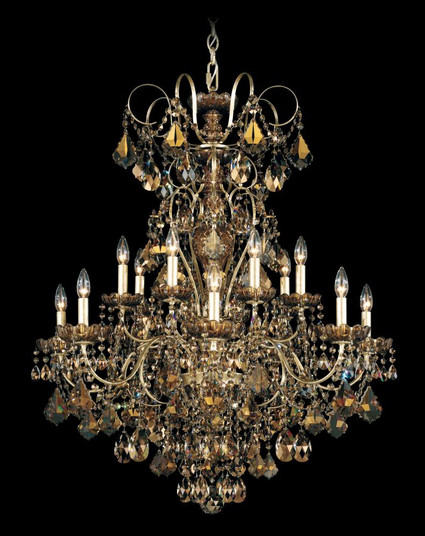 New Orleans 14 Light 120V Chandelier in Black Pearl with Clear Heritage Handcut Crystal (168|3658-49H)