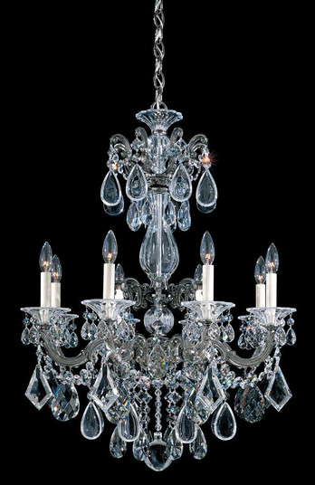 La Scala 8 Light 120V Chandelier in Etruscan Gold with Clear Heritage Handcut Crystal (168|5007-23)