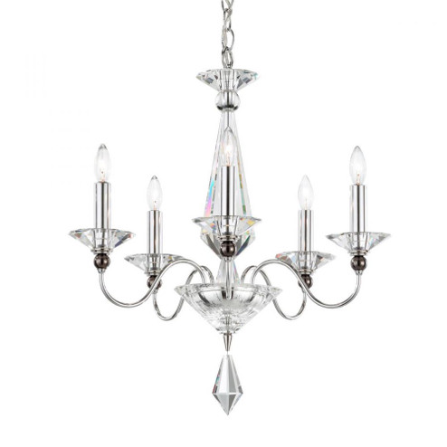 Jasmine 5 Light 120V Chandelier in Polished Silver with Clear Optic Crystal (168|9675-40CL)