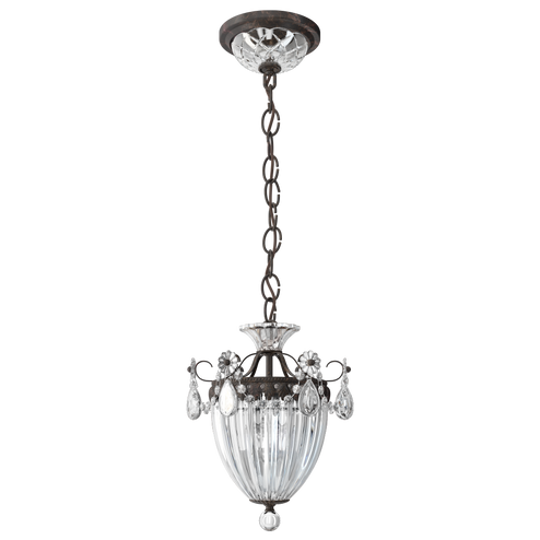 Bagatelle 3 Light 120V Mini Pendant in Heirloom Bronze with Clear Heritage Handcut Crystal (168|1243-76)