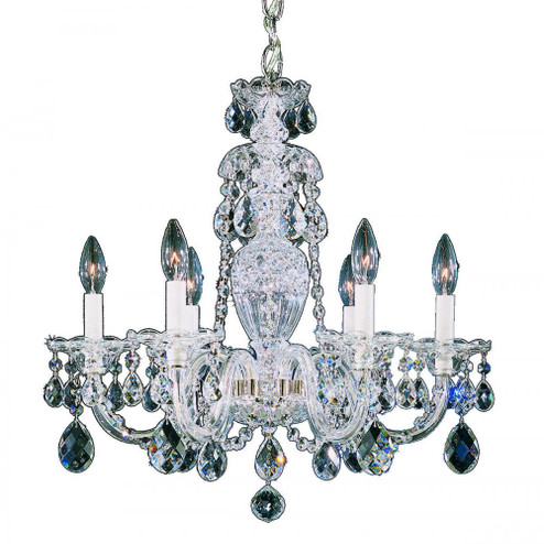 Sterling 6 Light 110V Chandelier in Silver with Clear Crystals From Swarovski® (168|2994-40S)