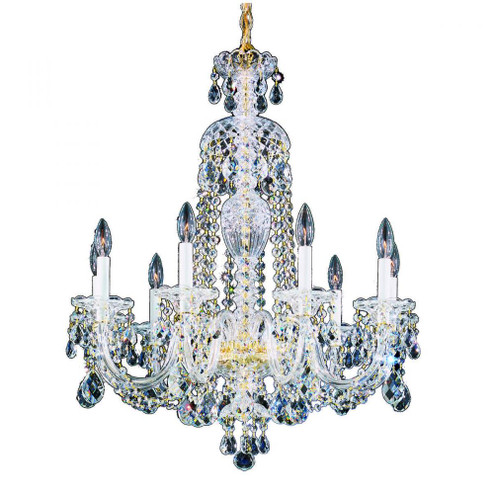 Sterling 9 Light 120V Chandelier in Polished Silver with Clear Heritage Handcut Crystal (168|2996-40H)