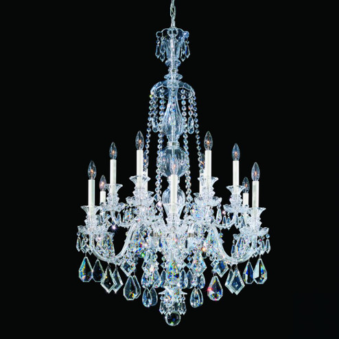 Hamilton 12 Light 120V Chandelier in Polished Silver with Clear Heritage Handcut Crystal (168|5708CL)