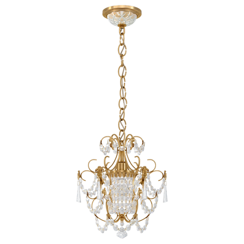 Century 1 Light 110V Mini Pendant in Heirloom Gold with Clear Heritage Crystal (168|1829-22)