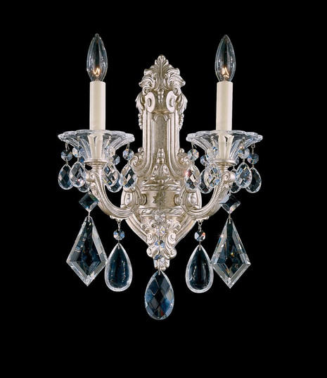 La Scala 2 Light 120V Wall Sconce in French Gold with Heritage Handcut Crystal (168|5070-26)