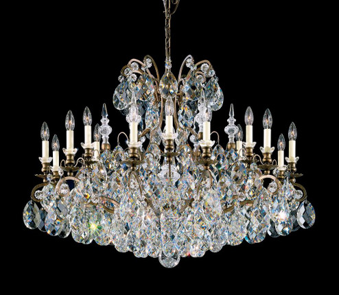 Renaissance 19 Light 120V Chandelier in Antique Silver with Clear Crystals from Swarovski (168|3792-48S)