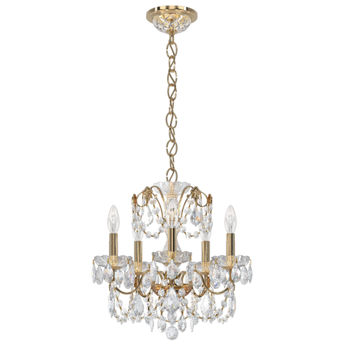 Century 5 Light 120V Chandelier in Aurelia with Clear Heritage Handcut Crystal (168|1704-211)