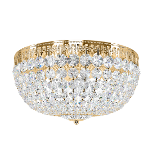 Petit Crystal 5 Light 110V Close to Ceiling in Rich Auerelia Gold with Clear Crystals From Swarovs (168|1564-211S)