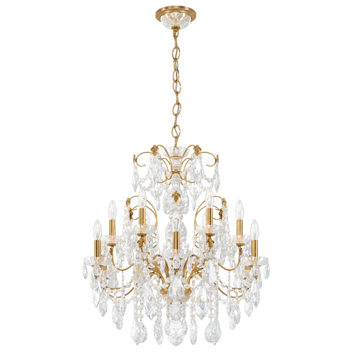 Century 12 Light 120V Chandelier in Heirloom Gold with Clear Heritage Handcut Crystal (168|1712-22)
