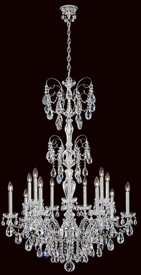 Sonatina 14 Light 120V Chandelier in Heirloom Gold with Clear Crystals from Swarovski (168|ST1952N-22S)