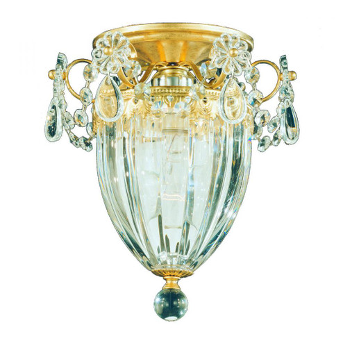 Bagatelle 1 Light 120V Semi-Flush Mount in Heirloom Gold with Clear Crystals from Swarovski (168|1239-22S)