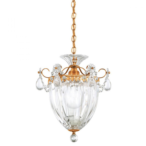 Bagatelle 1 Light 120V Mini Pendant in French Gold with Clear Crystals from Swarovski (168|1241-26S)