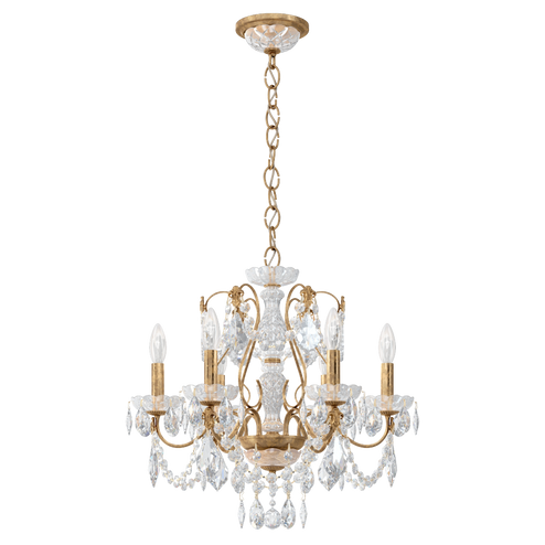 Century 6 Light 120V Chandelier in French Gold with Clear Heritage Handcut Crystal (168|1705-26)