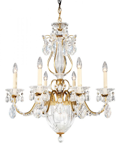 Bagatelle 7 Light 120V Chandelier in Heirloom Gold with Clear Crystals from Swarovski (168|1246-22S)