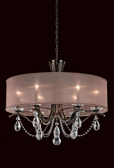 Vesca 6 Light 120V Chandelier in Heirloom Gold with Clear Heritage Handcut Crystal and Gold Shade (168|VA8306N-22H2)