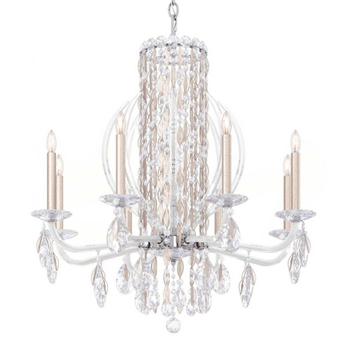 Siena 8 Light 120V Chandelier in Antique Silver with Clear Heritage Handcut Crystal (168|RS8308N-48H)