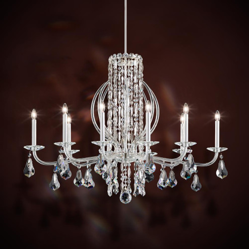 Siena 10 Light 120V Chandelier in Antique Silver with Clear Heritage Handcut Crystal (168|RS8310N-48H)