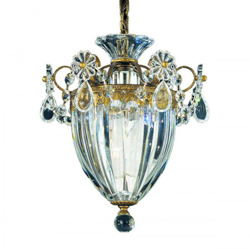 Bagatelle 1 Light 120V Mini Pendant in Heirloom Gold with Clear Crystals from Swarovski (168|1241-22S)