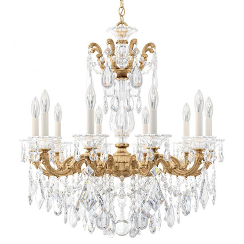 La Scala 10 Light 120V Chandelier in French Gold with Clear Crystals from Swarovski (168|5074-26S)