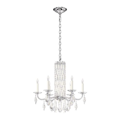 Siena 6 Light 120V Chandelier in White with Clear Heritage Handcut Crystal (168|RS8306N-06H)