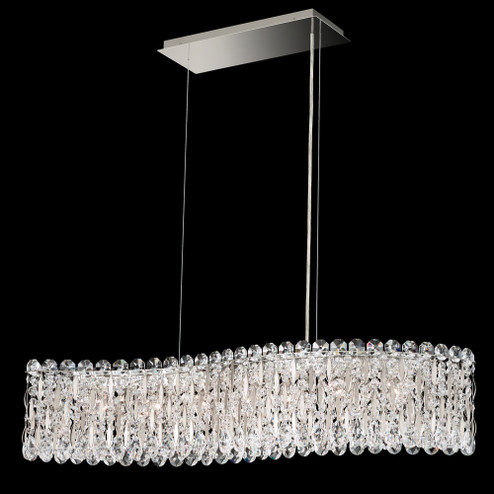 Sarella 7 Light 120V Linear Pendant in Heirloom Gold with Clear Crystals from Swarovski (168|RS8346N-22S)