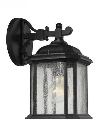 Kent traditional 1-light outdoor exterior small wall lantern sconce in oxford bronze finish with cle (38|84029-746)