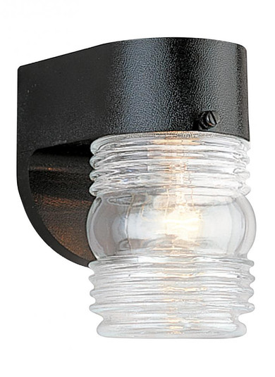 Outdoor Wall traditional 1-light outdoor exterior large wall lantern sconce in black finish with cle (38|8750-12)