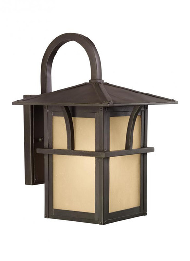 Medford Lakes transitional 1-light outdoor exterior medium wall lantern sconce in statuary bronze fi (38|88881-51)