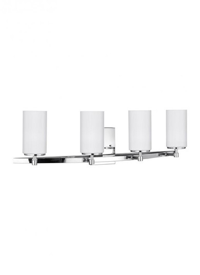 Alturas contemporary 4-light indoor dimmable bath vanity wall sconce in chrome silver finish with et (38|4424604-05)