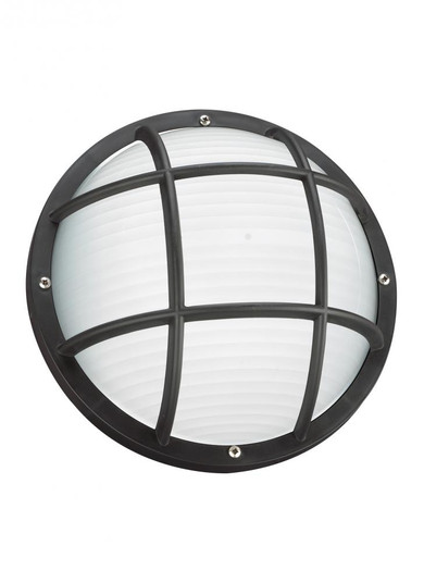 Bayside traditional 1-light outdoor exterior wall or ceiling mount in black finish with polycarbonat (38|89807-12)