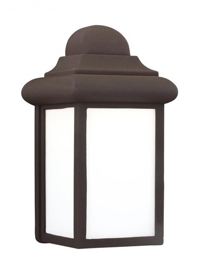 Mullberry Hill traditional 1-light outdoor exterior wall lantern sconce in bronze finish with smooth (38|8788-10)