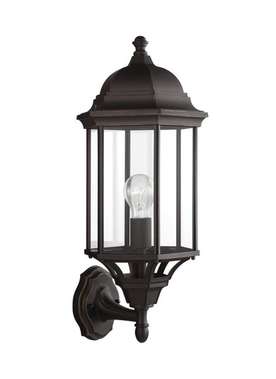 Sevier traditional 1-light outdoor exterior large uplight outdoor wall lantern sconce in antique bro (38|8638701-71)
