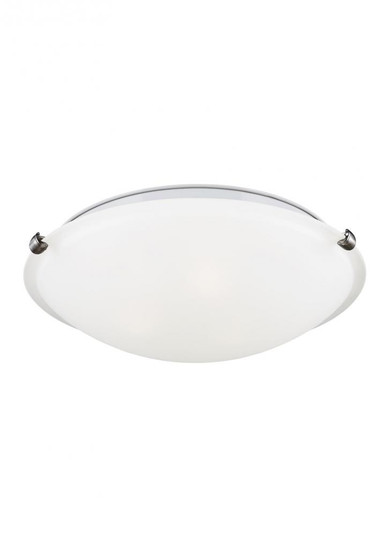 Clip Ceiling transitional 3-light LED indoor dimmable flush mount in brushed nickel silver finish wi (38|7543503EN3-962)