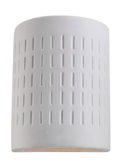 Paintable Ceramic Sconces transitional 1-light LED outdoor exterior Dark Sky compliant round etched (38|83046EN3-714)