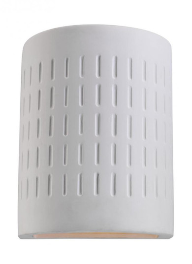 Paintable Ceramic Sconces transitional 1-light LED outdoor exterior Dark Sky compliant round etched (38|83046EN3-714)