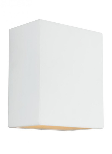 Paintable Ceramic Sconces transitional 1-light LED outdoor exterior Dark Sky compliant square wall l (38|8304801EN3-714)