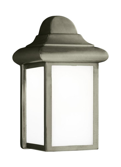 Mullberry Hill traditional 1-light LED outdoor exterior wall lantern sconce in pewter finish with sm (38|8988EN3-155)