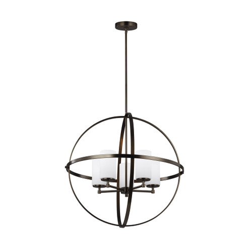 Alturas contemporary 5-light indoor dimmable ceiling chandelier pendant light in brushed oil rubbed (38|3124605-778)