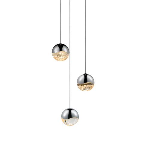 3-Light Round Medium LED Pendant (107|2914.01-MED)