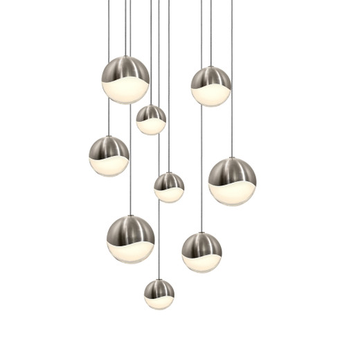 9-Light Round Assorted LED Pendant (107|2916.13-AST)
