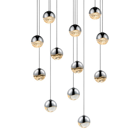 12-Light Round Small LED Pendant (107|2917.01-SML)