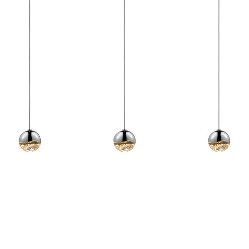 3-Light Rectangle Small LED Pendant (107|2920.01-SML)