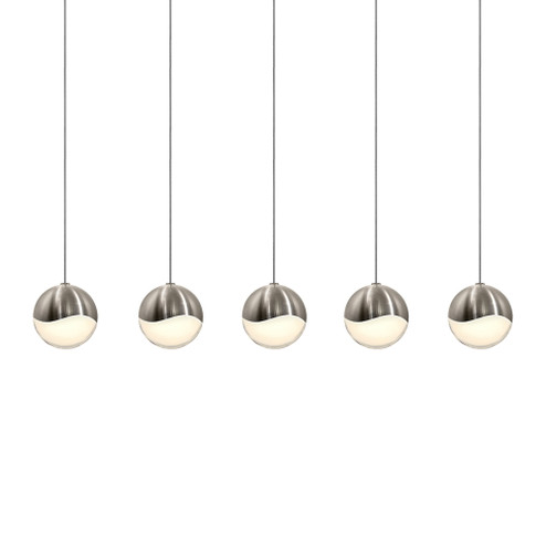 5-Light Rectangle Medium LED Pendant (107|2921.13-MED)